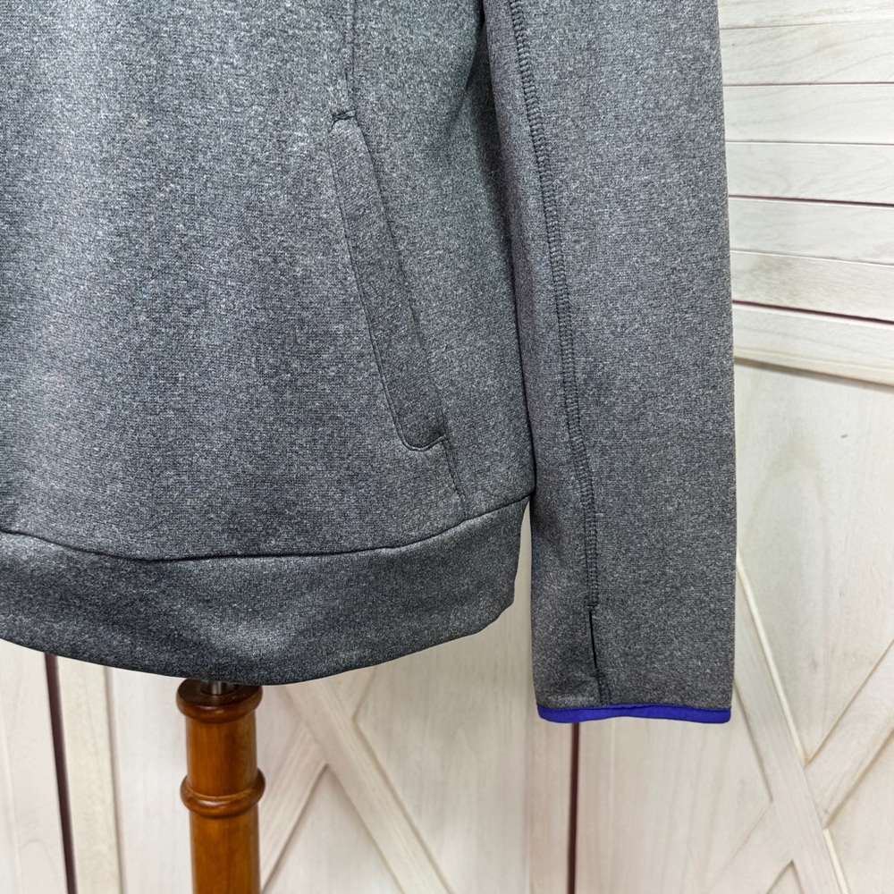 Adidas Climawarm Rainbow Logo Pullover Hoodie Grey Multi Medium - Picture 6 of 12